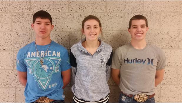 20X Competitors ... Joe Alaniz, Mikenzy Miller, Tarin Arneson, not pictured: Kaylin Groves, Brooklyn Hanson, and Harland Groves.