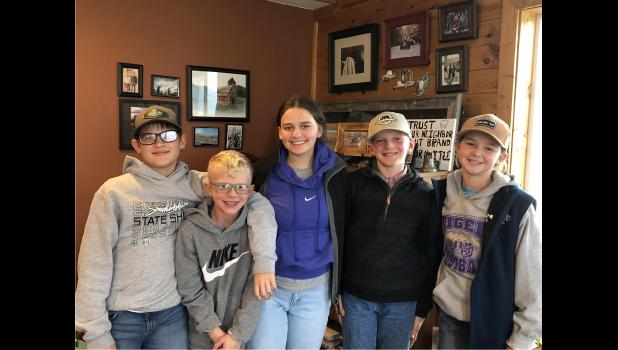 Pictured from left to right: Graysen Paulsen, Ole Moon, Fallon Ostenson, Johnny Moon, & Pacey Williams Courtesy Photo
