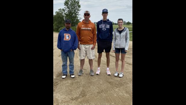 Second Place ... Vance Hawley, Travis Grueb, Caden Selby and Shanna Frank. Photo courtesy Melinda Selby