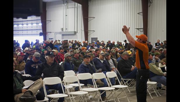 Masses of people, both local and out of towners, filled the Dowling shop for the auction.
