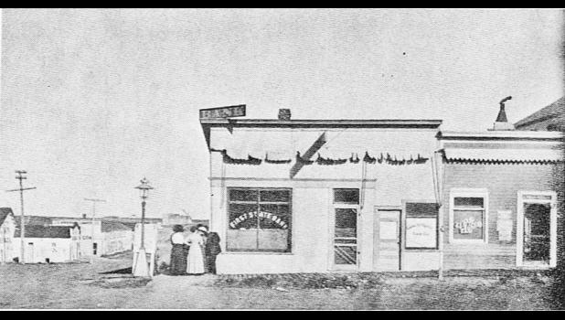 First State Bank pictured at it’s original Main Street location on the corner where West Central Electric Currently sits. Courtesy photos