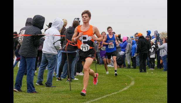 Baylor Burns places 3rd with a time of 16:33.27. Photo courtesy of SDPB