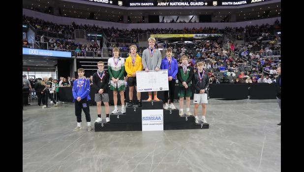 Burk Blasius is a four time State Wrestling Champion. Blasius had one goal this year and that was to capture is 4th title. Blasius wrestled in the 175 lb. weight class. Courtesy SDPB.org