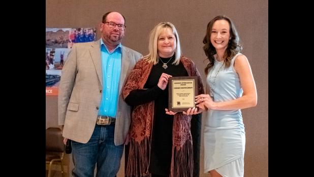 Jody Gallino received the Wall Badlands Area Chamber of Commerce Business Improvement Award for her business. Courtesy photo Mama Law’s Photos