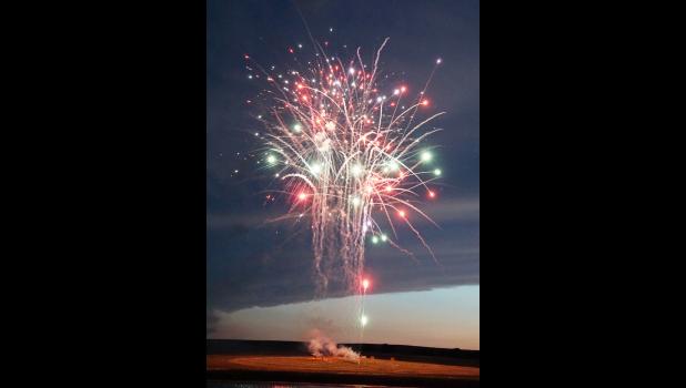 A lot of exciting displays lit the sky July 4th at Durkee Lake. courtesy photo