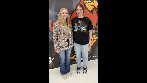 Maddie Hulm and Abby Thompson were chosen to the Little Moreau Conference All Conference Girls Basketball Team.