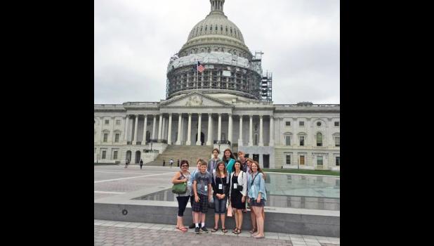 Traveling students included eighth graders Emily Jacobs, Lilli Moore and Alex Newsam along with sixth graders, Madelyn Host, Bridger Hight and Jaelyn Green. Adults that accompanied as chaperones were Katie Venard, Ann Geisler, Vanessa Hight and Stana Green.