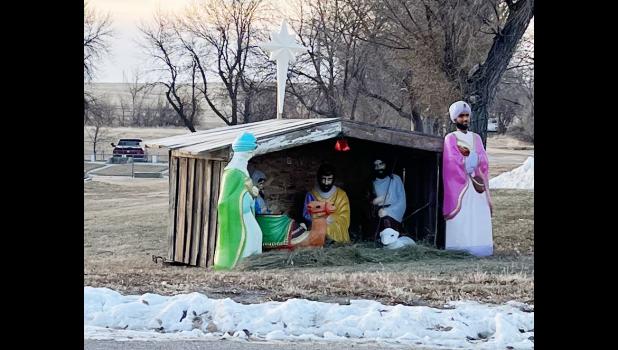 City Park … adorned with lights and nativity set. Courtesy Photo