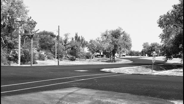 The Kadoka city paving project included Main Street and the Street Department has started painting crosswalks near the school just in time for the 2021-22 school year. Classes begin on August 18..The crosswalks will be painted at the school, gymnasium and city park. Photo Courtesy of Elizabeth Meighen