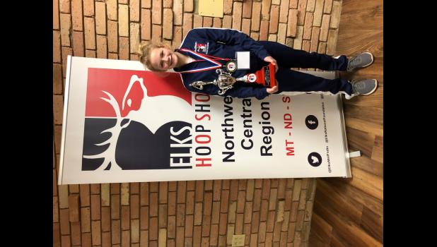 Kambelle Schauer... with trophy. Photo courtesy Amie Schauer