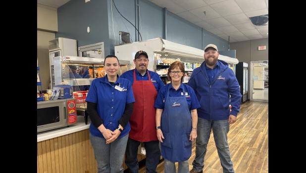 New smiling faces at Lynn’s ... Christina Sullivan, Justin LeBau, Diane Fees - Assistant Manager and Zach Nelson - Manager. Courtesy Photo