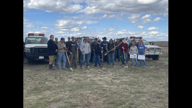 On Tuesday, Apr. 9th the Quinn community had their Groundbreaking day for the new Quinn area fire station. Courtesy Photo