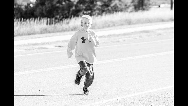 Pure determination in motion. Photo by Barb Hockenbary