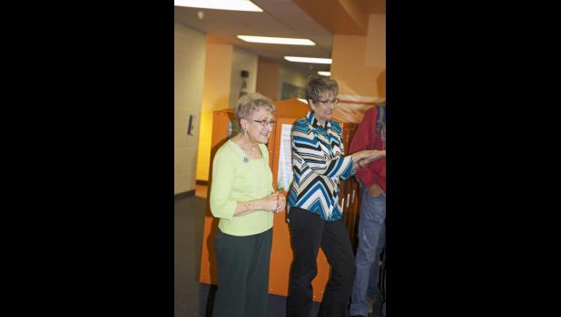 Mrs. Peters came out of her classroom on Wednesday morning only to find a surprise party awaiting her in the high school lobby!