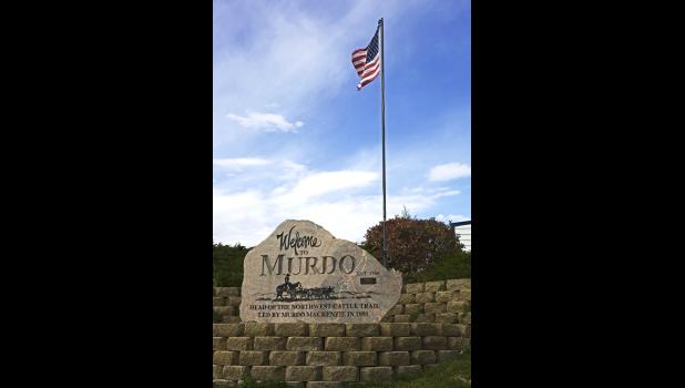 A great example of the chain effects of community support. The Murdo rock was paid by for a local citizen, the surrounding landscape is courtesy of the Murdo Area Chamber and the flag and pole are compliments of BankWest Insurance.