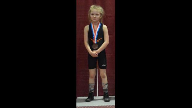 Rozyn Haines ... 6th place finish in Girls B 58 division. Photo courtesy Brianna Haines