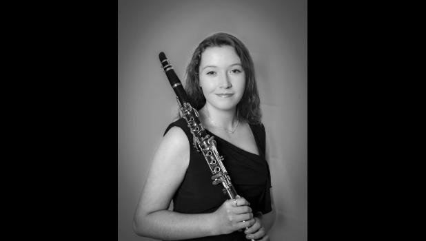 Savanah Hendricks and her Clarinet. Photo by Barbara Hockenbary Photography