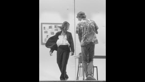 Alethea Kustar and Jett Nix were the two detectives responsible for finding the suspect. Photo by Mishayla Buchannan