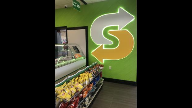 A new service line and a new subway logo was installed to help complete the look of the remodel.