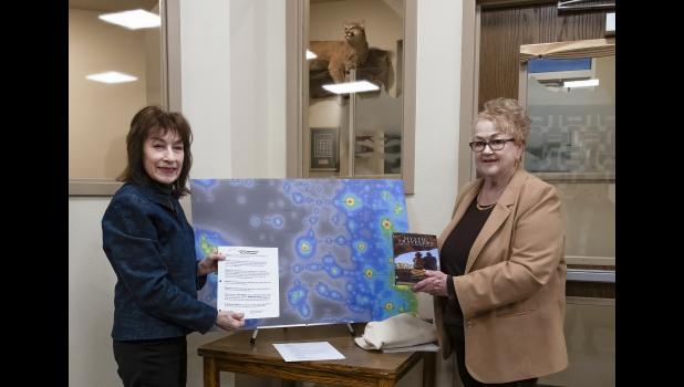 Mayor Williams of the City of Wall signed a proclamation on March 21 to designate April 2-8 as Dark Sky Week. Courtesy Photo