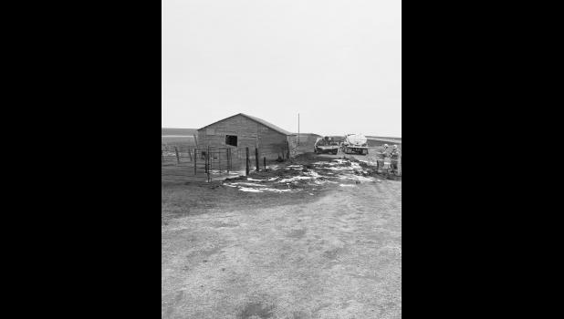Firefighters arrived in time to save this barn. Photo courtesy Brandon Kinsley