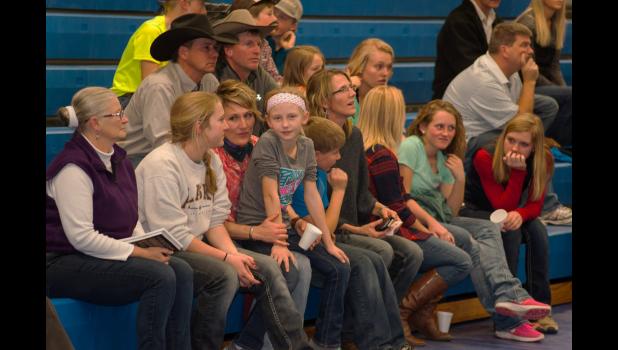 Photo by Cristen Roghair. Friends and family gathered to support Brad, Shawna and the girls.