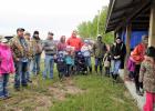 Despite the rain, lots of local kids toughed the weather and competed in the chamber fishing tournament.