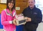 Lea Glaze, organizer of the Power of Pink event, and Mike Musch