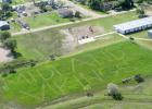 Aerial photo of former Midland Vikings football field