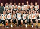 Back row: Coach Doug Schauer, Emilee Smith, Kaylee Smith, Bentley Frei, Tandee Nelson, Kambelle Schauer, TyAnn Mortenson, Ann Ulrich, and RyLee Price. Front row: Emma Spring, Whitney Veit, Cheyenne VanDerLinDen, Katelyn Totten, Cashley King, Brynlie Price, and Harlie Heidler. Photo courtesy Amie Schauer