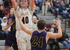 Joel Gifford ... putting the ball up for two against the Dupree Tigers, Saturday, December 22, 2020. Photo courtesy Alison Grueb
