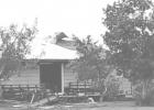 Roof and doors blown away. Photo by Elaine Buxcel