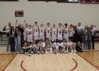 State Bound ... Back row: Head Coach Travis Grueb, Manager Journey King, Manager Kinley Kirkley, Assistant Coach Brock Williams, Matthew Gray, Waycee Nelson, Caden Selby, Jess Harper, Rylan Palmer, Brigg Price, Jackson Schauer, Teancum Maxwell, Klayte McLellan, Statistician Chizum Johnson, Assistant Coach Kelly Daughters, Manager Kimber Fees, Mananger Olivia Spencer, and Assistant Coach Doug Schauer. Front row: Water Boy Trason Grueb, Water Boy Beckham Simons, Krece Halligan, Tyon Arneson, Victor Ilesanmi, Cooper Schuelke, Tace Berglund, and Water Boy Stran Grueb. Photo courtesy Alison Grueb