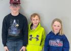 Three of Bison’s AAU wrestlers will be competing in the state wrestling tournament this next weekend in Aberdeen, SD. Good luck to (left to right) Burke Vanderpool, Charlie Landphere, and Chloe Card.