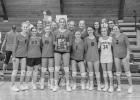 Mallory Valburg broke the school record for volleyball kills on Saturday, October 9. The game was paused to recognize her for this amazing feat. Congratulations, Mallory! Photo by Barbara Hockenbary Photography