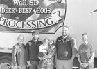 Hunter Iversen (second from left), beef producer, helped make this a reality! Communities across South Dakota are proving that getting local meat in school cafeterias is not only possible, but practical and feasible as well. This one was processed free of charge from Wall Meat Processing for our first local beef to school delivery. Courtesy photo