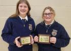 Cheyenne Hendrickson 2nd place in Ag Broadcasting, Kimber Hulm 1st place in Ag Broadcasting. Hendrickson was chosen as the as the District V Student Advisor, Hulm was chosen as the District V Sentinel. Good Job Girls!