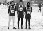 Chastin Tollakson, Wyatt Olson, and Matthew Birkeland. State Cross Country meet was held at Hart Ranch on Saturday, October 24. Results are as follows; Matthew - 40th - 19:09; Wyatt - 53rd - 19:30; and Chastin - 97th - 20:47! Way to end the year, guys! Photos by Le Ann Birkeland