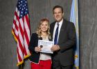 Skylar Vig ... pictured with South Dakota Lieutenant Governor Larry Rhoden. Courtesy Photo