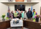 Left to right: Deanna Kammerer, Nanna’s Mercantile; Stephanie Volmer, Out West Quilts and Fabric; Dan and Cindy Hauk, 4th Avenue Floral; Ashton Swift-Small Town Glo; Grace McDonnell, Stompin’ Grounds; Zach Hoffman and Kyle Barber, Wakin’ Bacon. Courtesy Photo
