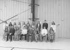 Jones County NHS induction took place on Wednesday, April 6, 2022 at the mini gym in Murdo. Back row, l-r, NHS members Matthew Birkeland, Seiney Moore, Emma Hunt, Hannah Brost, Peyton Rankin, Jadyn Jensen, Madelyn Host, Mallory Valburg, Noah Karg, and Jolie Dugan. Front row, l-r, Newest inductees Sophie Dowling, Cooper Feddersen, Savanah Hendricks, Tristen Host, Kaden Kinsley, Kamri Kittelson, Jett Nix, and Sage Waldron. Photo by Krisanna Thomas