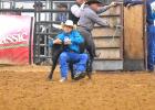 Hadley Matt, member of the New Underwood rodeo team will compete in the Chute Dogging at Nationals. Photo Courtesy Dede Long