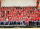Faith School celebrated Red Ribbon Week October 23 thru October 31, 2018, with theme dress up days during the four day school week. Everyone was encouraged to  join in the celebration and be active in saying no to drugs. 	Day one was “Team Up Against” Drugs (wear a jersey); Day two - “Build a Drug Free America (wear red, white & blue); Day three - “Future is Too Bright for Drugs” (wear neon); Day four - Wear RED!  	To celebrate the culmination of Red Ribbon Week, staff and students gathered in the school gy