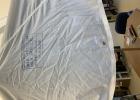 World War II parachute … donated to the museum. Photo courtesy Becky Ness