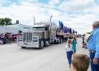 Magelky Trucking carrying all the Flags. Jo Johnston
