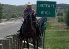 Crossing Cheyenne River ... Roger and crew met several more kind locals, who they enjoyed visiting with immensely. Courtesy photo