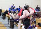 Hugh Groves ... taking his competitor to the mat on Saturday, February 15, 2020 at the Badlands Brawler Tournament in Wall, SD. Hugh placed 1st, Brodie Bachman placed 3rd, and Tayson Jones brought home 4th place overall for the day. Congratulations Longhorns! There will be a pep rally at the school gym on Thursday, February 20, 2020, to wish the wrestling team good luck at Regional Wrestling Tournament in Hill City on February 22, 2020. Photo courtesy Don Ravellette