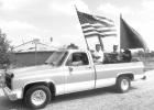 Local veterans serve as the color guard for the parade celebrating the community of Quinn. Courtesy Elizabeth Meighen