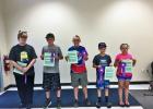 Ribbon winners Alex Newsam, Bridger Hight, Ty Fuoss, Matthew Birkeland and Savanah Hendricks.
