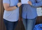 Lainie Gebhart, Meadow, Senior High Point Champion sponsored by Farm Bureau, Ida Sander at the Perkins County 4-H Rodeo.